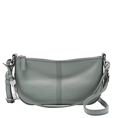 Fossil Women's Jolie Eco Leather Small Shoulder Bag Purse Handbag, Smokey Blue (Model: ZB1685180)
