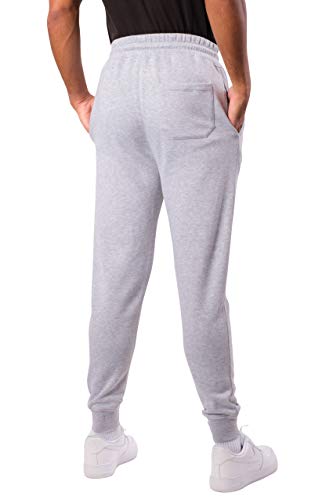 Ultra Game NBA Men's Soft Team Jogger Sweatpants, Heather Gray, X-Large