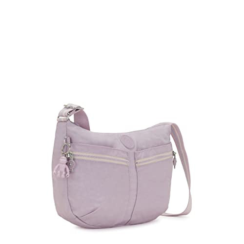 Kipling Women’s Izellah Crossbody, Super Light Everyday Purse, Nylon Shoulder Bag, Gentle Lilac