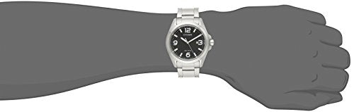Citizen Men's Eco-Drive Weekender Garrison Field Watch in Stainless Steel, Black Dial (Model: AW1430-86E)