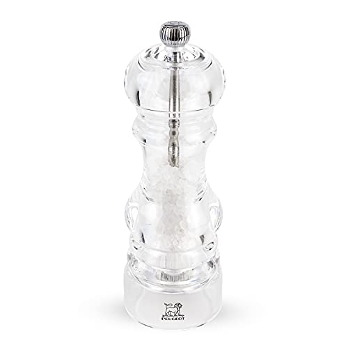 Peugeot Nancy Salt Mill, 3.55in, Transparent