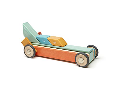 42 Piece Tegu Magnetic Wooden Block Set, Sunset, 1-99 years old