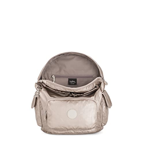 Kipling Women's City Pack Small Backpack, Lightweight Versatile Daypack, School Bag, Metallic Glow, 10.75''L x 13.25''H x 7.5''D