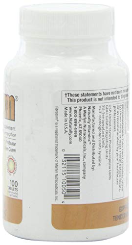 Fibrozym Naturally Vitamins Fibrozym Systemic Protease Supplement 100ct
