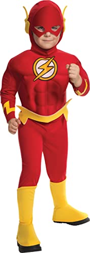 Rubie's DC Comics Deluxe Muscle Chest The Flash Child's Costume, Toddler, Multicolor
