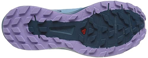 Salomon Sense Ride 4 Running Shoes for Women Trail, Delphinium Blue/Mallard Blue/Lavender, 6.5