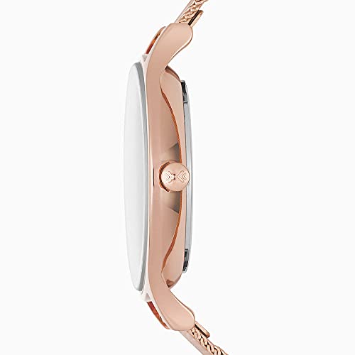 Skagen Women's Anita Quartz Analog Stainless Steel and Mesh Watch, Color: Rose Gold (Model: SKW2151)