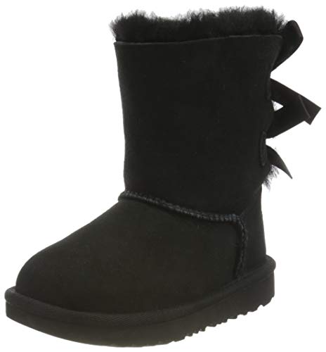 UGG Kids' Bailey Bow Ii Boot, Black, 9 Little Kid US