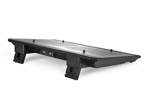 Thermaltake Massive TM Aluminum Panel Dual 120mm Fans Adjustable Temperature Sensor 10'-17' Laptop Notebook Cooling Pad CL-N002-PL12BL-A