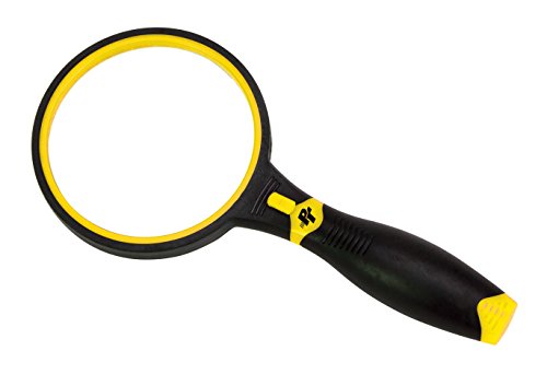Performance Tool W15028 LED Lighted Inspection Mirror with 4X Magnification and Rubber Grip Handle