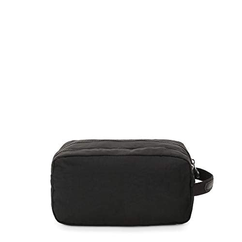 Kipling Women's Agot Toiletry Bag, Lightweight Travel Organizer, Nylon Cosmetics Kit, Black Noir, One Size