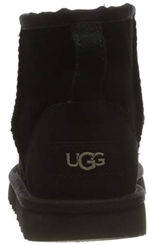 UGG Kids' Classic Mini II Boot, Black, 4 M US Big Kid