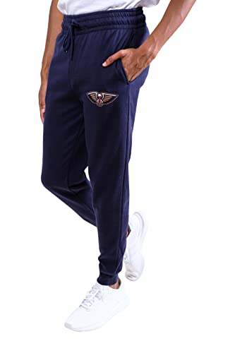 Ultra Game NBA Men's Super Soft Team Jogger Sweatpants, New Orleans Pelicans, Team Color, X-Large