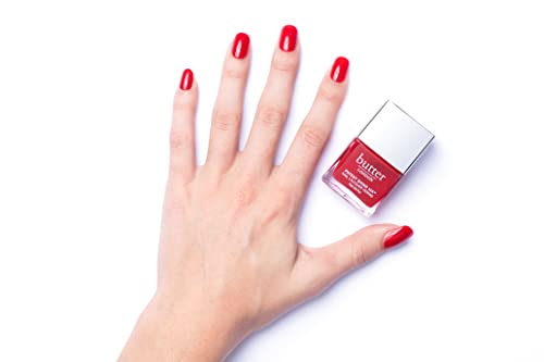 butter LONDON Patent Shine 10X Nail Lacquer, Gel-Like Finish, Chip-Resistant Formula, 10-Free Formula, Cruelty-Free, Polymer Technology, Her Majesty's Red