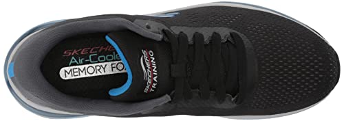 Skechers Men's Skech Air Element 2.0 Ventin Oxford, Black/Blue, 10.5