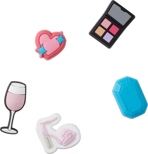 Crocs Jibbitz 5-Pack Trendy Shoe Charms | Jibbitz for Crocs, Girlie Girl, Small