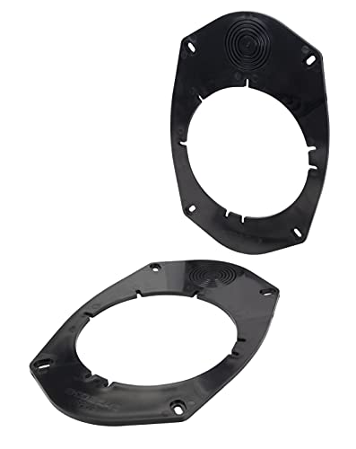 Scosche Compatible with Select Import and Domestic Vehicles Universal 6' x 9' to 5.25' - 6.5' Speaker Adapters (1 Pair) SA69, black