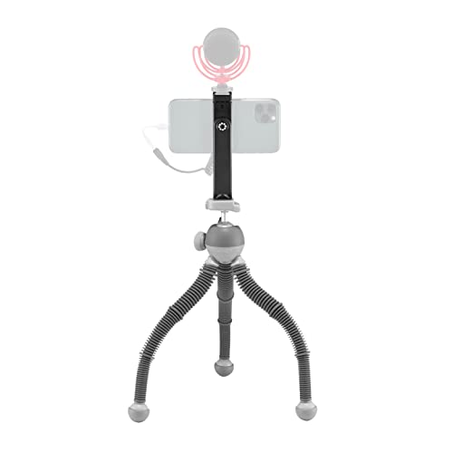 JOBY PodZilla Large Kit, Flexible Tripod with GripTight 360 Phone Mount, Phone Tripod from The Creators of GorillaPod, Compatible with iPhone, Smartphones, Action Cameras or Devices up to 2.5Kg, Grey