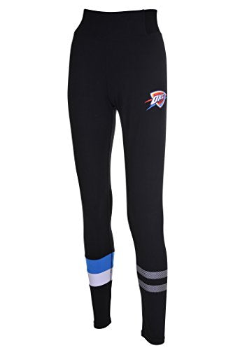 Ultra Game NBA Oklahoma City Thunder Womens Leggings Perimeter Fitness Sport Yoga Pants, Black, Small