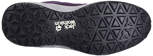 Jack Wolfskin Women's Woodland 2 Texapore MID W Hiking Shoe, Purple/Phantom, 10 Wide
