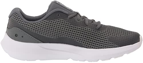 Under Armour Men's Surge 3 Sneaker, (102) Pitch Gray/White/White, 11