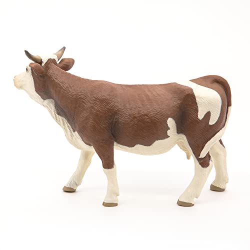 Papo -Hand-Painted - Figurine -Farmyard Friends -Simmental Cow -51133 - Collectible - for Children - Suitable for Boys and Girls - from 3 Years Old