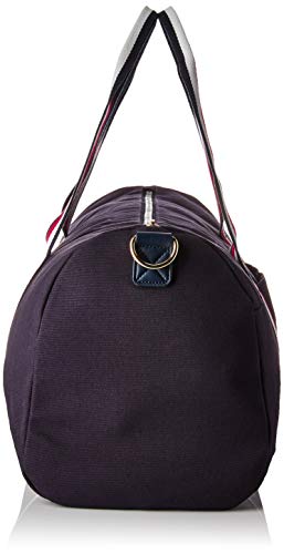 Tommy Hilfiger Men's for Women Th Flag Canvas Duffle Bag, Navy Blue, One Size US