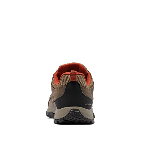 Columbia Men's Redmond III Waterproof Hiking Shoe, Pebble/Dark Sienna, 10