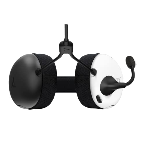 PDP Gaming LVL40 Stereo Headset with Mic for Switch OLED - Noise Cancelling Microphone - Black and White - Nintendo Switch