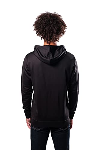 Ultra Game NBA Men's Fleece Midtown Pullover Sweatshirt, Black, Large