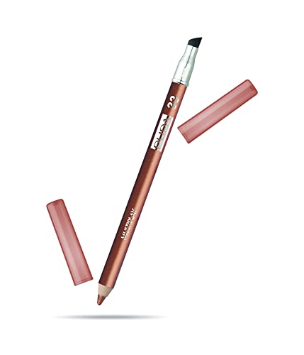 Pupa Milano Multiplay Eye Pencil - Multipurpose Pencil - Suitable For Sensitive Eyes - Soft And Smooth Texture - Paraben Free - Ophthalmologist Tested - Amazing Color - 33 Copper Energy - 0.04 Oz