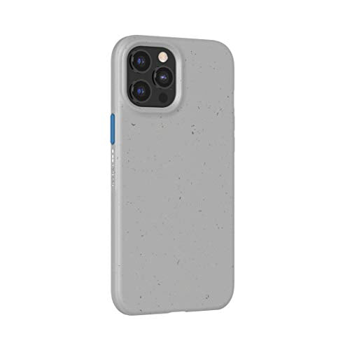 tech21 Eco Slim for Apple iPhone 12 Pro Max 5G - Hygienically Clean Bacterial Germ Fighting Antimicrobial Phone Case with 10 ft. Drop Protection, Mushroom Grey