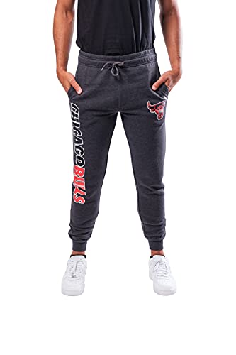 Ultra Game NBA Men's Soft Fleece Active Jogger Sweatpants , Heather Charcoal18, X-Large