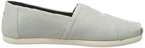 TOMS Men's Alpargata Recycled Cotton Canvas” Loafer Flat, Drizzle Grey, 10