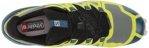 Salomon Speedcross 5 Trail Running Shoes for Men, Duck Green/Black/Evening Primrose, 14