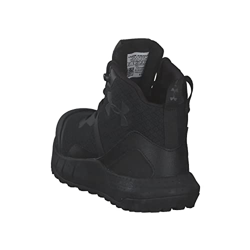 Under Armour Women's Micro G Valsetz Mid Military and Tactical Boot, Black (001)/Black, 7.5
