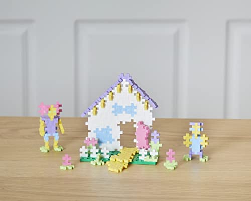 PLUS PLUS - Open Play Set - 300 Piece - Pastel Color Mix, Construction Building Stem Toy, Interlocking Mini Puzzle Blocks for Kids