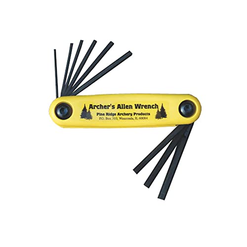 Pine Ridge Archery Archer's Allen Wrench Set and Holster Combo Kit, Yellow