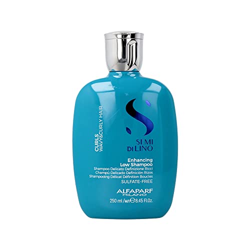 Alfaparf Milano Semi Di Lino Curls Enhancing Sulfate Free Shampoo for Wavy and Curly Hair - Hydrates and Nourishes - Reduces Frizz - Protects Against Humidity - Vegan-Friendly Formula - 8.45 fl. oz.