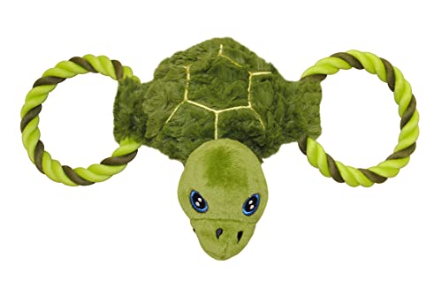 Jolly Pets Jolly Tug-a-Mal Turtle Tug/Squeak Toy, Large