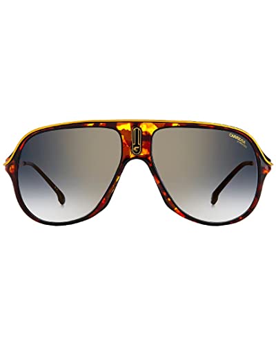 Carrera Unisex Sunglass Style Safari65/N Rectangular, Havana/Grey Gradient, 62mm, 15mm