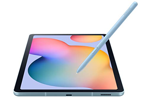 SAMSUNG Galaxy Tab S6 Lite 10.4' 128GB Android Tablet w/ Long Lasting Battery, S Pen Included, Slim Metal Design, AKG Dual Speakers, US Version, Angora Blue