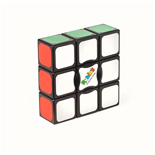 Rubik's Edge, 3x3x1 Cube for Beginners Single Layer Puzzle Retro Educational Brain Teaser Travel Fidget Toy, for Adults and Kids Ages 8 and up