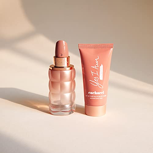 Cacharel Yes I Am Glorious Gift Set for Women, Eau de Parfum Spray Perfume 1.7 Fl. Oz. and 2 Pack Body Lotion 1.7 Fl. Oz.,3 Count(Pack of 1)