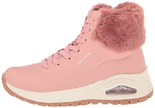 Skechers Women's Sneaker Fashion Boot, Rose, 6