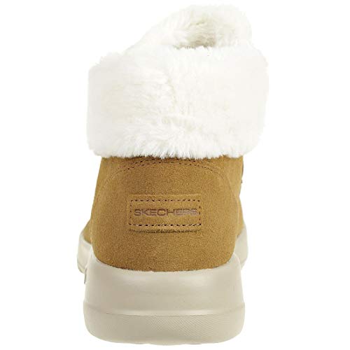 Skechers Women's ON-The-GO Joy Oxford Boot, Chestnut, 10 M US
