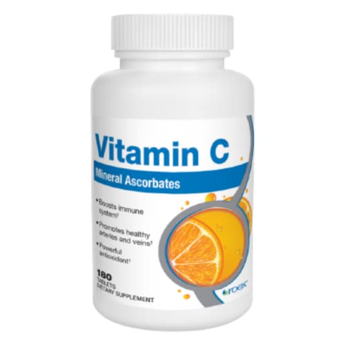 Roex Vitamins | Vitamin C Mineral Ascorbates | Anti-Aging | Healthy Immune System | 180 Count