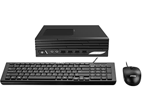 MSI PRO DP21 12M-407US Mini PC Business Desktop, Intel Core i3-12100, Intel UHD 730 Graphics, 8GB Memory, 250GB M.2 SSD, WiFi 6, Windows 11 Home, 4K Dual Display Support, USB Type-C, HTPC 2022
