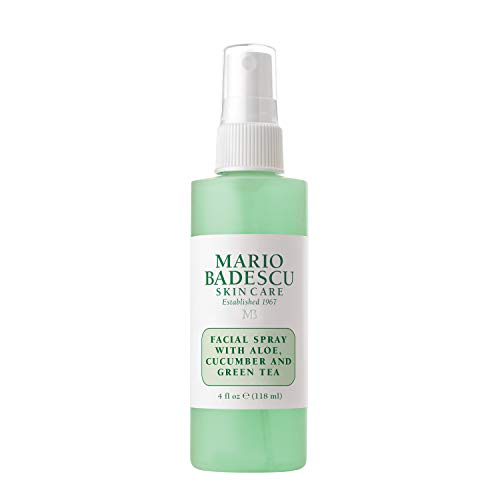 Mario Badescu Facial Spray with Aloe, Cucumber and Green Tea for All Skin Types | Face Mist that Hydrates and Invigorates | 4 FL OZ