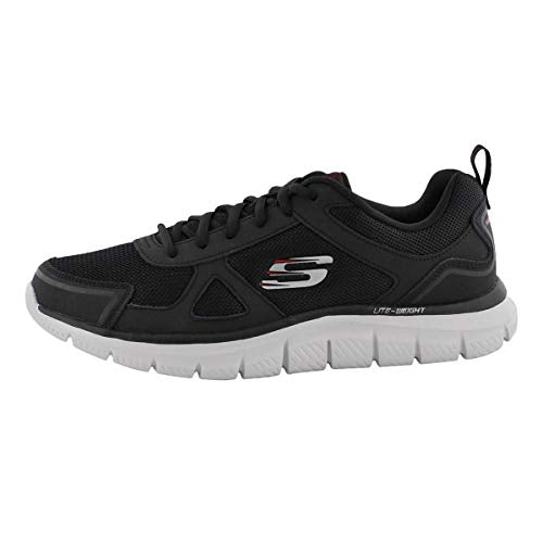 Skechers Men's Track Scloric Oxford, Black, 14